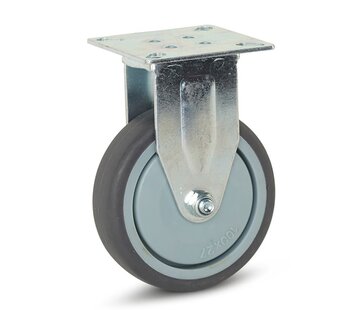 MESO Vagn med fast länkhjul - 100mm - 100kg