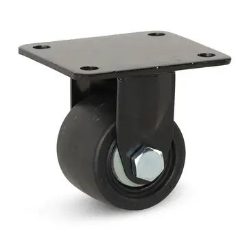 MESO Fast länkhjul i svart nylon för tung belastning - 65 mm - 500 kg