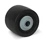 Tungt hjul i svart nylon - 65 mm - 500 kg