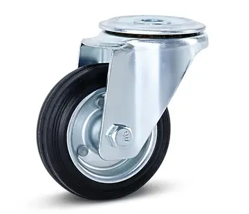 MESO Luktfritt gummihjul med centralhål - 80mm - 80kg