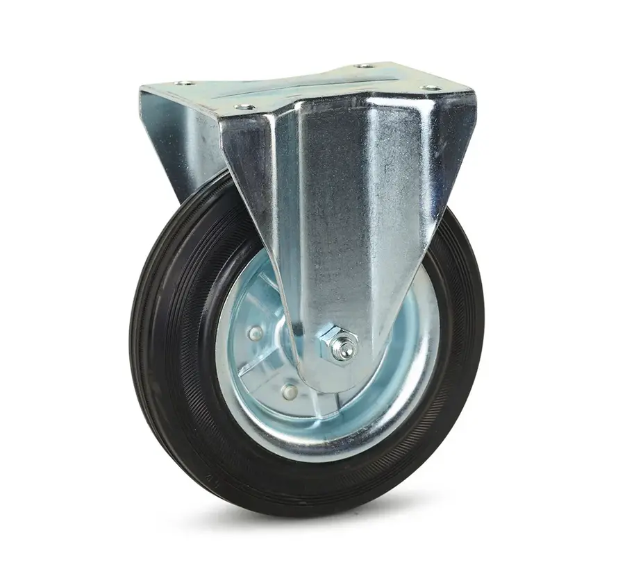 Gummihjul - 200 mm - 250 kg