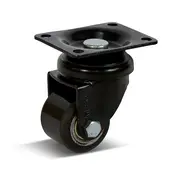 MESO Länkhjul i PU med topplatta - 35 mm - 100 kg