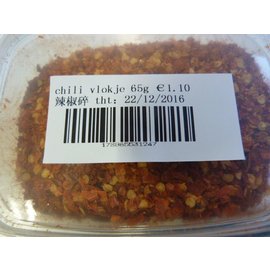 gedroogd chili vlokken 65gr