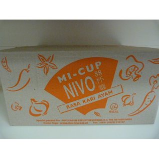 Nivo cup noodle chicken curry 24x65gr