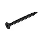 Blackline - Wkręty do płyt wiórowych - Torx 20 z płaskim łbem - 4,0 x 50 mm - Gwint częściowy - Czarny (100 szt.)