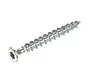 Dynaplus - Śruby mocujące - Torx 20 - 4,5 x 40 mm - Ocynkowane - Gwint pełny - Biały łeb (200 sztuk)