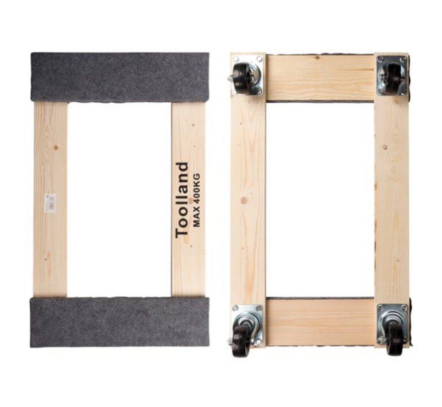 Platforma do transportu mebli - prostokątna - 760 x 460 mm - maks. obciążenie 400 kg