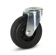 MESO Zestaw kołowy skrętny z gumy 125 mm - 120 kg