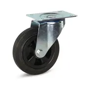 MESO Zestaw kołowy skrętny z gumy 160 mm - 140 kg