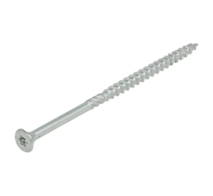 Dynaplus - Śruby Uni - Łeb płaski Torx 25 - 5 x 100 mm - Ocynkowane - Gwint częściowy (200 sztuk)