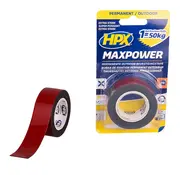 HPX Taśma mocująca Max Power Outdoor - czarna - 25 mm x 1,5 m