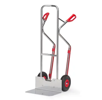 Wózek aluminiowy Fetra Opony pneumatyczne 260 x 85 mm - 200 kg - Szeroki czerpak
