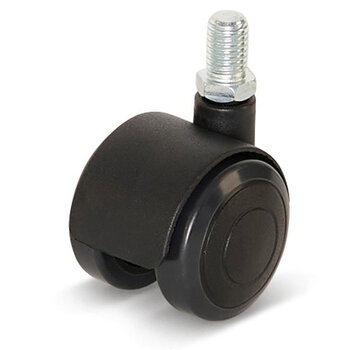 Kółko meblowe Premium, z zaślepką, 40 mm, PU z trzpieniem gwintowanym 8x15 mm