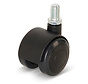 Kółko meblowe Premium, z zaślepką, 40 mm, PU z trzpieniem gwintowanym 8x15 mm