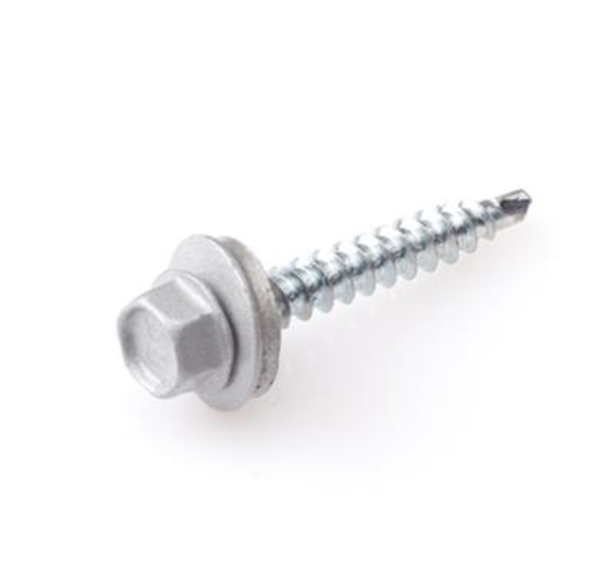 Dach i fasada - Wkręty do płyt profilowanych - 4,9 x 35 mm - Ocynkowane - Złoty gwint - Alu (50 szt.)