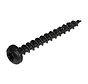 Blackline - Wkręty do płyt wiórowych - Łeb cylindryczny Torx 10 - 3,0 x 25 mm - Gwint pełny - Czarny (100 szt.)