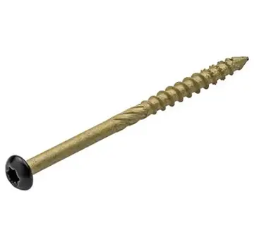 Dynaplus Dynaplus - Wkręty do ścian szczytowych i donic - Torx 20 - 4,5 x 80 mm - Brąz AR - Czarny łeb - CK (200 sztuk)