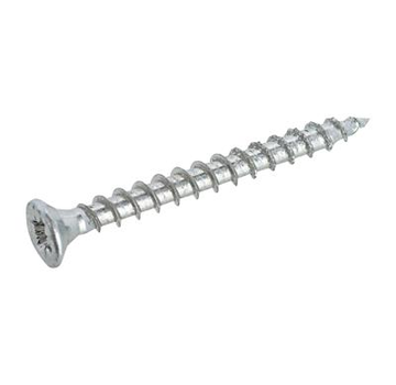 Dynaplus Dynaplus - Śruby Uni - Pozidrive 2 z płaskim łbem - 4 x 30 mm - Ocynkowane - Złoty gwint (200 sztuk)