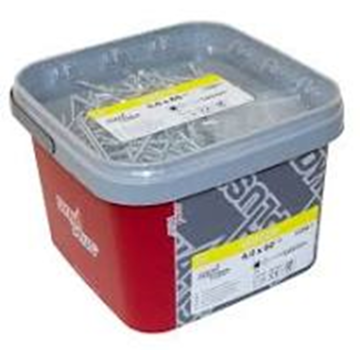 Dynaplus Dynaplus - Śruby Uni - Torx 20 z płaskim łbem - 4 x 60mm/35 - Galwanizowane (1250 sztuk)