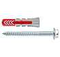 Fischer - DuoPower S - Uniwersalna wtyczka - 12 x 60 mm - Zawiera śruby (10 sztuk)