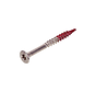 Rotadrill - Wkręty do twardego drewna - Torx 25 z łbem płaskim - 5 x 70 mm - Gwint częściowy - Stal nierdzewna-410 (100 sztuk)