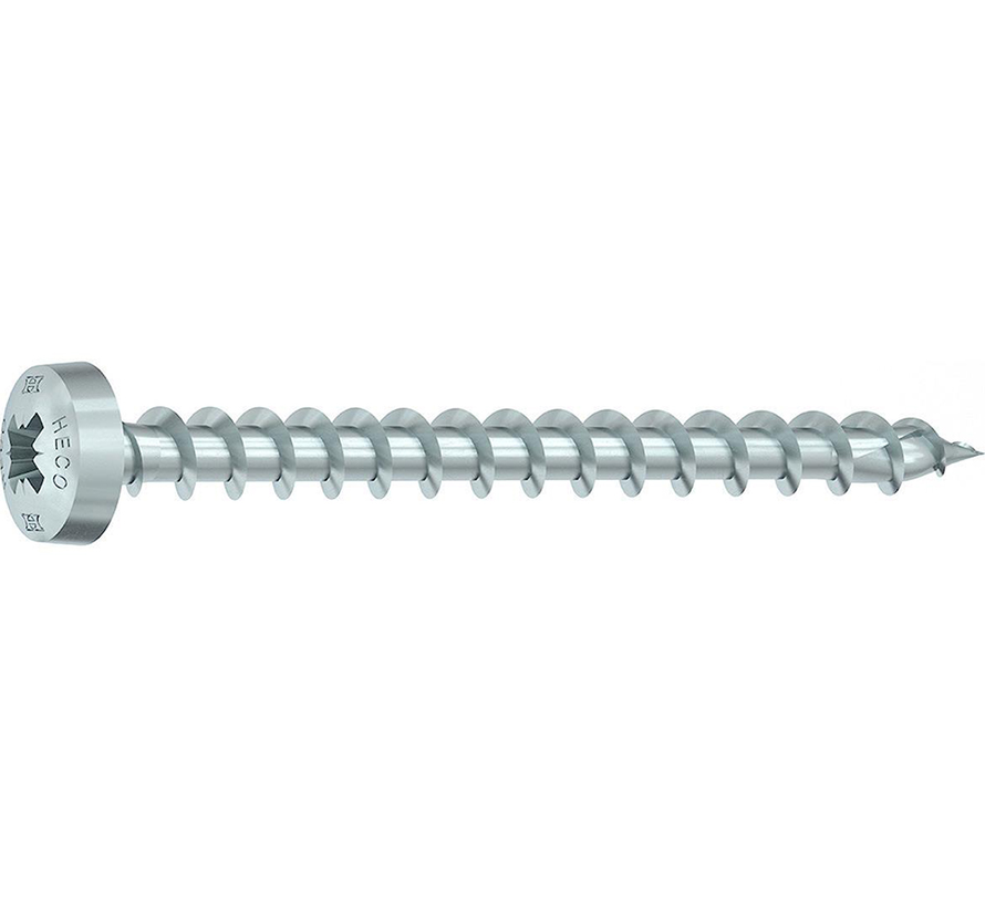 Śruby Heco Topix-Plus - Łeb okrągły Pozidrive - 3,5x 30 mm - Pełny gwint (200 sztuk)