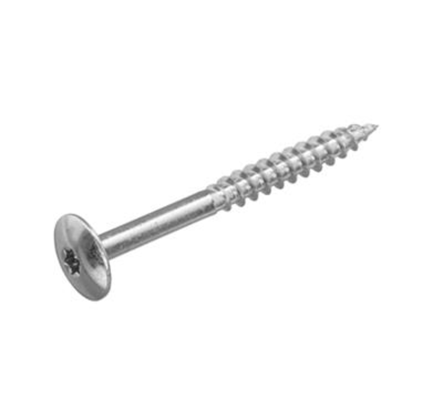 Śruby do montażu paneli Trespa - Torx 20 - 4.8x60mm - Stal nierdzewna - Gwint częściowy - Półfabrykat ze stali nierdzewnej (100 szt.)