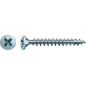 Spax - Wkręty do płyt wiórowych - Pozidrive 2 z łbem płaskim - 5 x 20 mm - Gwint pełny - WIROX (200 sztuk)