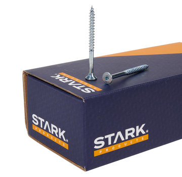 STARK Stark - Torx 20 Wkręty do płyt wiórowych + końcówka tnąca - 4 x 70 mm - Ocynkowane - Gwint częściowy (2400 sztuk)