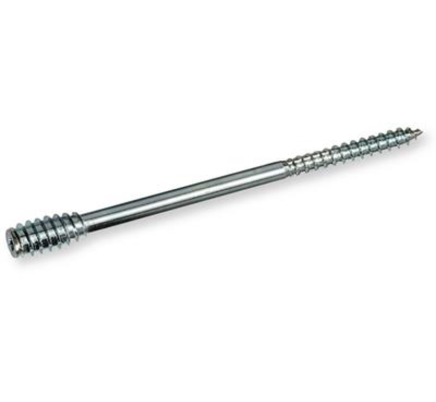 Woodies - Śruby dystansowe - Torx 25 - 6 x 80 mm - Gwint częściowy - Ocynkowane (50 sztuk)
