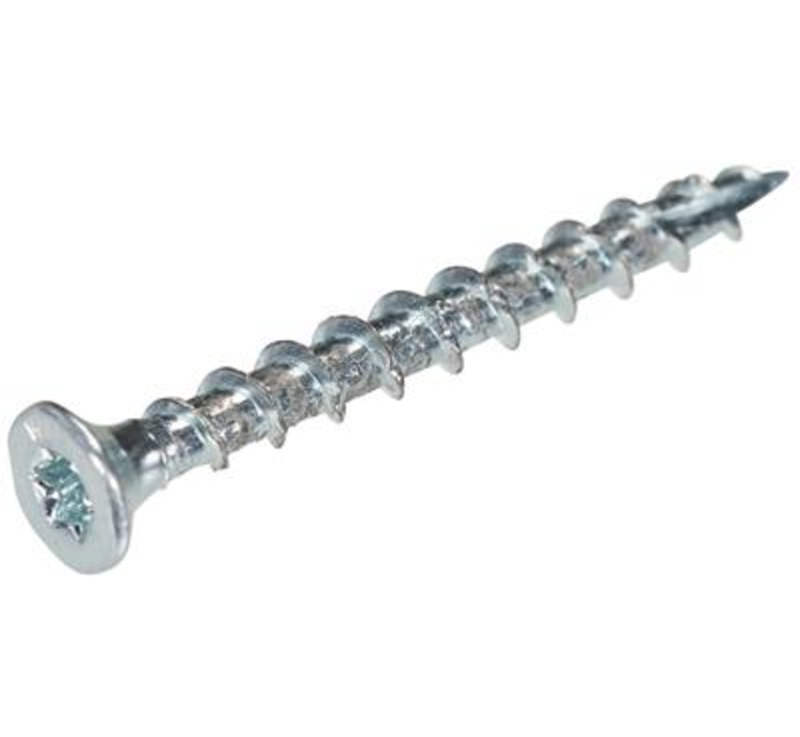 Woodies - śruby Ultimate - Torx 10 Flathead - 3 x 16 mm - Złoty gwint - Ocynkowane (200 sztuk)