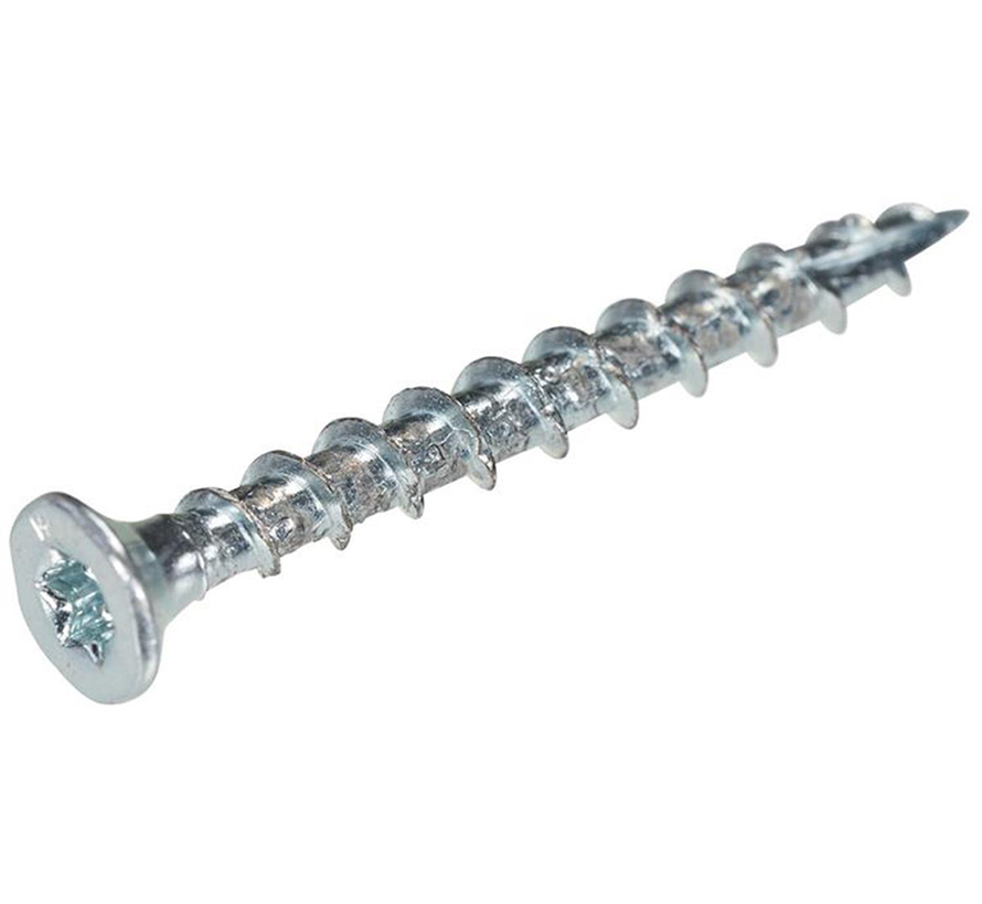 Woodies - śruby Ultimate - Torx 15 Flathead - 3 x 16 mm - Złoty gwint - Ocynkowane (200 sztuk)