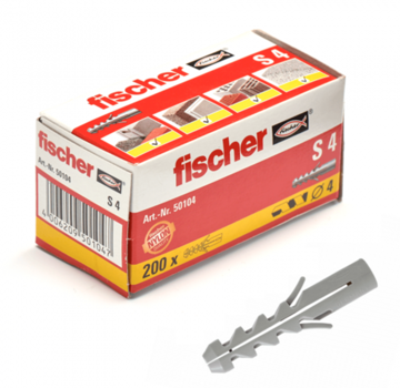 Fischer Fischer - S - Zatyczki nylonowe - 4 x 20 mm (100 sztuk)