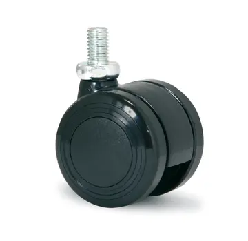 MESO Kółko meblowe 50 mm PU z podwójną miękką śrubą M10