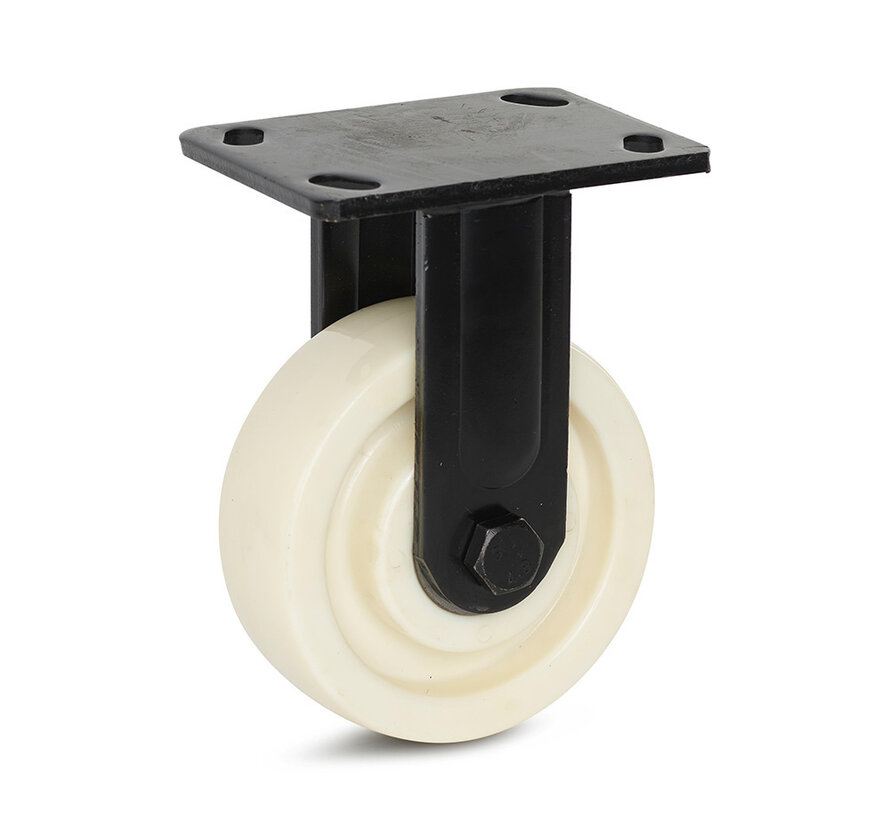 Nylonowe kółko stałe do dużych obciążeń - 150 mm - 1000 kg