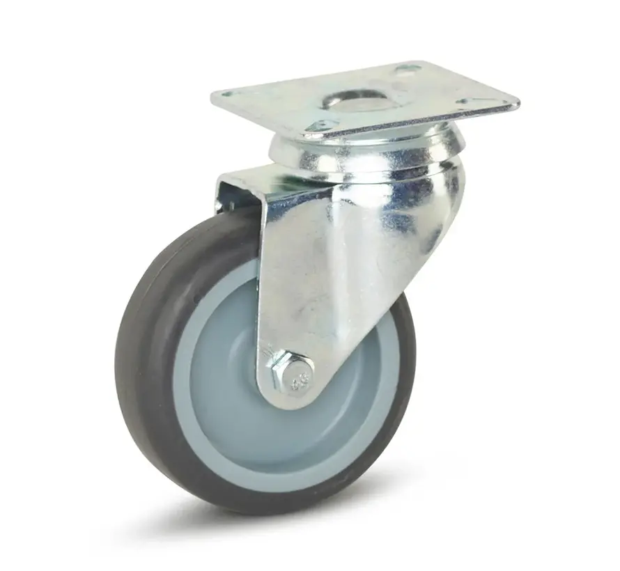 Kółko meblowe z płytą górną - 75 mm - 60 kg