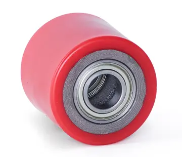 MESO Rolka paletowa PU 80x70 - Średnica wału 25 mm - Udźwig 450 kg