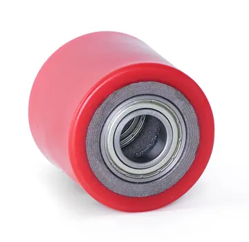MESO Rolka paletowa PU 80x70 - Średnica wału 25 mm - Udźwig 450 kg