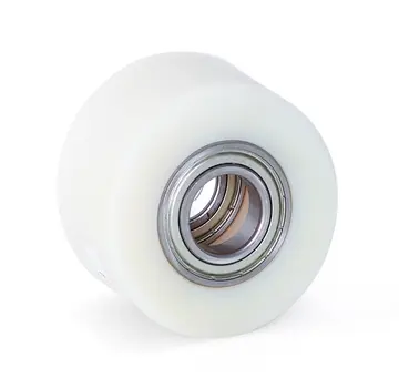 MESO Nylonowa rolka do palet 80x50 - Średnica wału 25 mm - Łożysko kulkowe - Nośność 500 kg