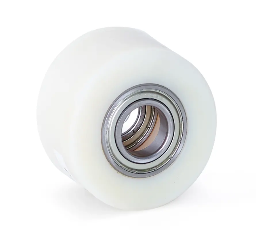 Nylonowa rolka do palet 80x50 - Średnica wału 25 mm - Łożysko kulkowe - Nośność 500 kg