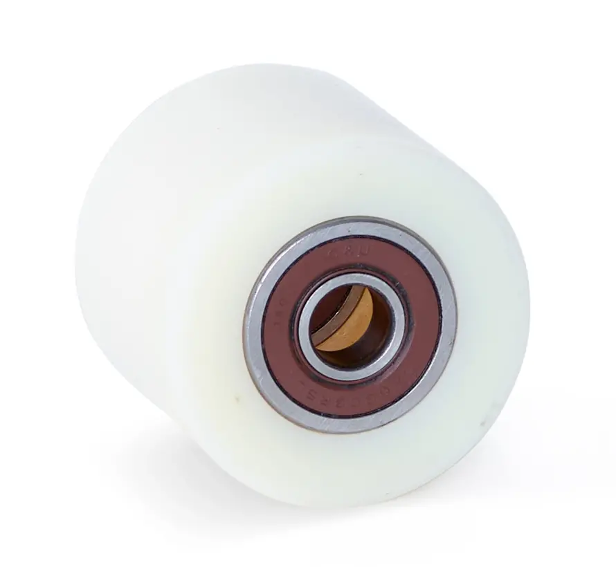 Nylonowa rolka do palet 80x70 - Średnica wału 17 mm - Łożysko kulkowe - Nośność 700 kg