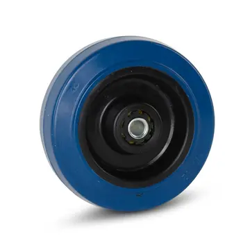 MESO Niebieskie elastyczne koło gumowe - 100 mm - 130 kg