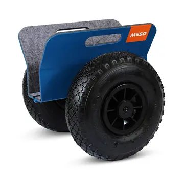 MESO Rolka do płyt MESO 300 mm - Gumowe opony - Gumowe płyty mocujące - 300 kg
