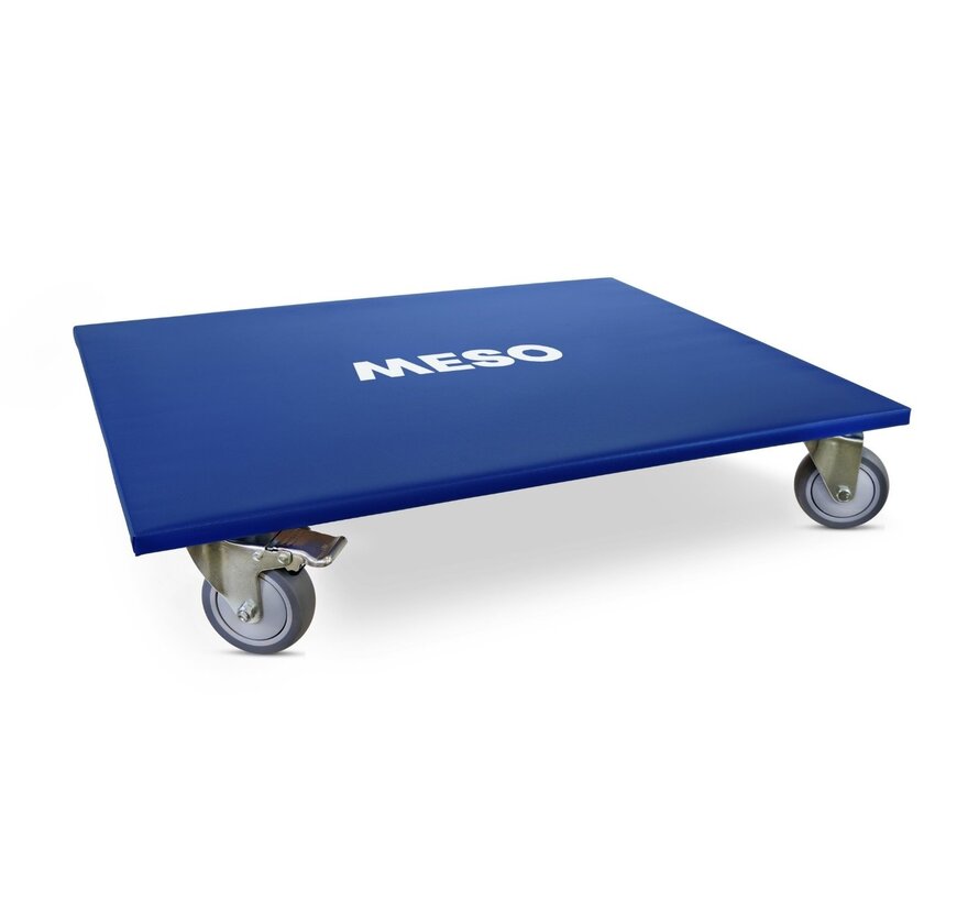 Rolka meblowa 2 x hamowana - koło TPR - 800 mm x 600 mm - 350 kg