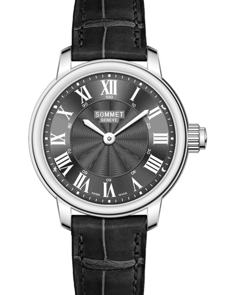 black metal smartwatch