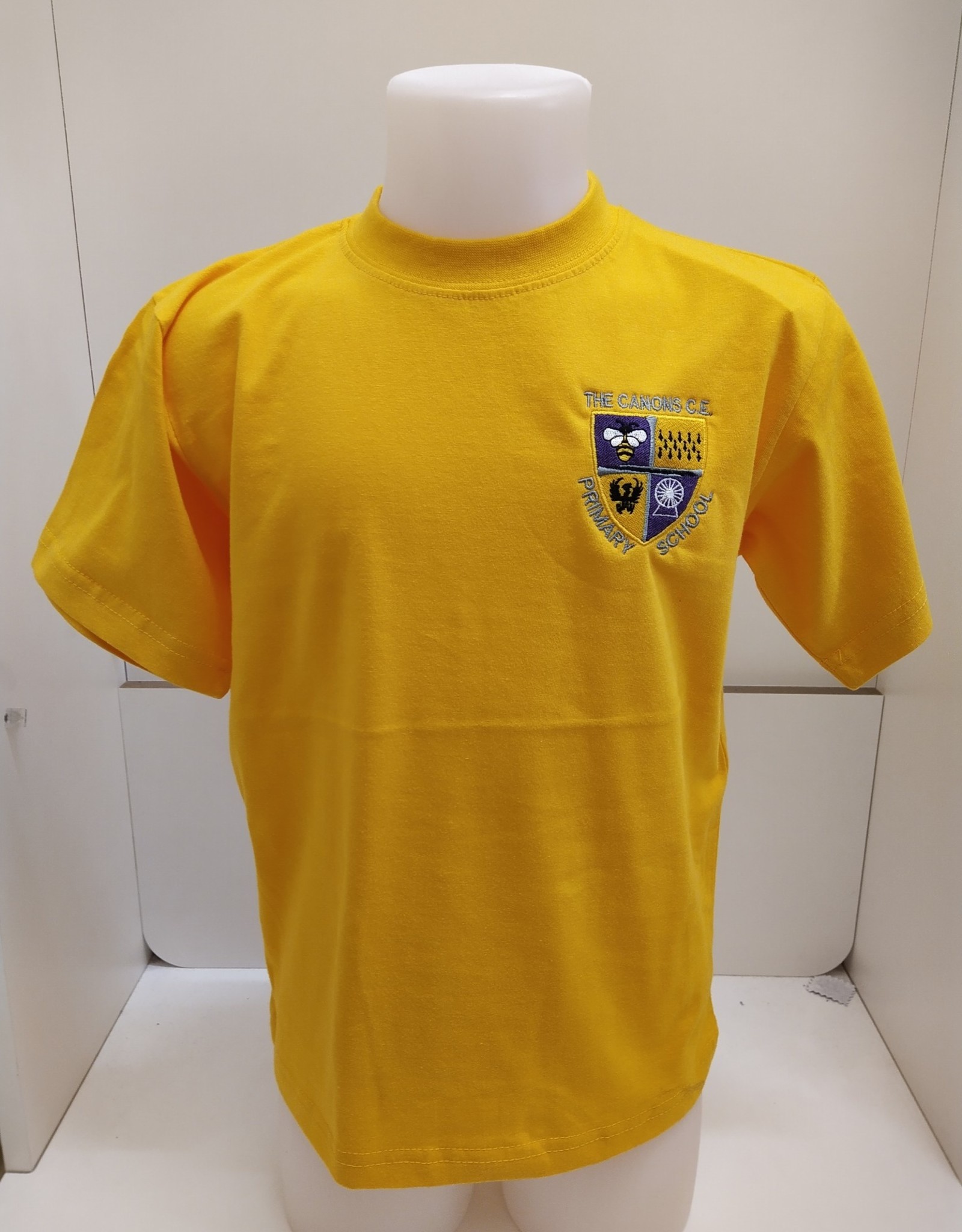 SALE ITEM Canons Yellow PE T-shirt 7-8