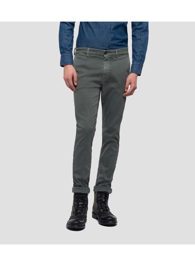Replay Chino Zeumar Hyperflex Green - Hiëre van Venlo