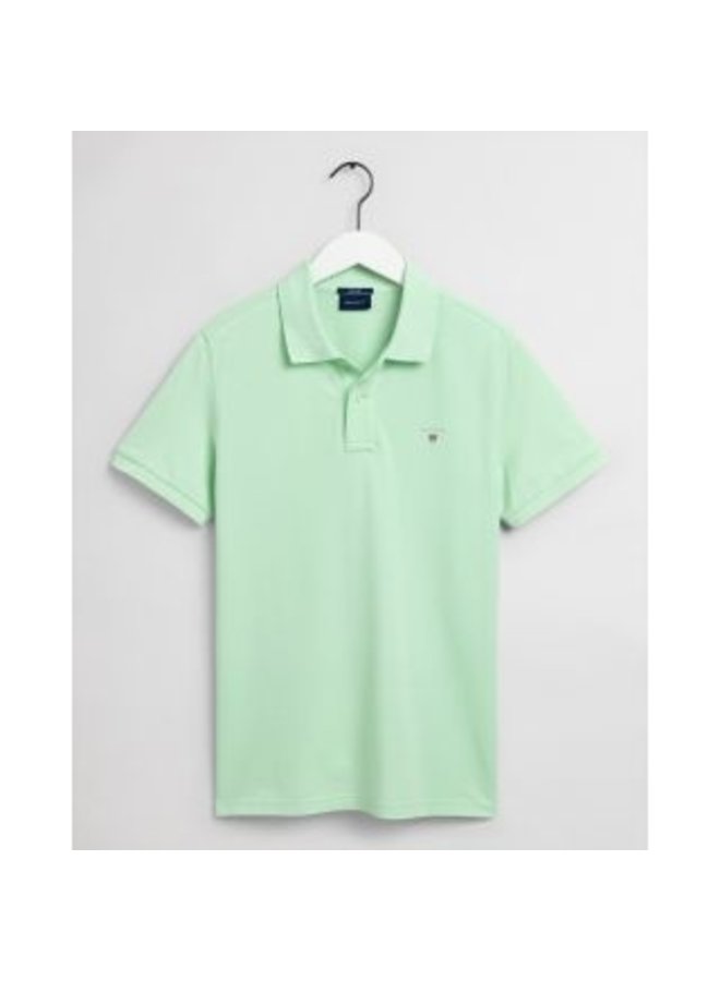Gant Polo Pique Pastel Green - Hiëre 