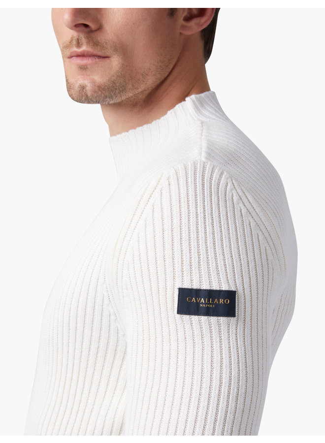 Cavallaro Pullover Bastone Off-White