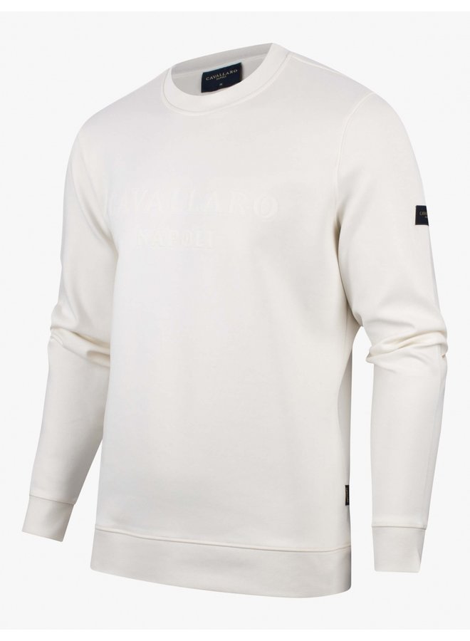 Cavallaro Sweater Mauricio R-Neck White